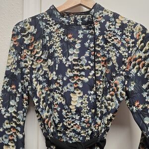 Zara Navy Floral Dress